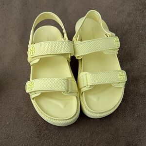 Tory Burch Light Yellow Sandals